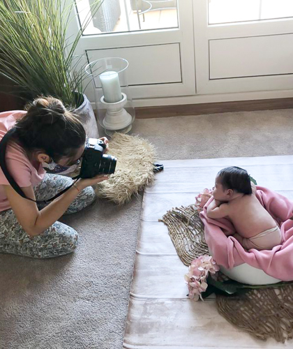 Así es una sesión de fotos de estudio